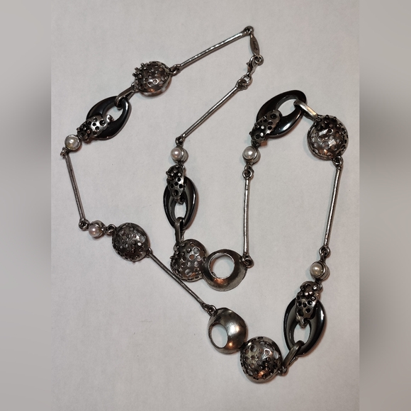 Modernist Long Necklace by Sonia Ferland Osmose - Picture 14 of 15